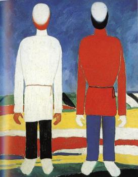 Kazimir Malevich : Two Male Figures